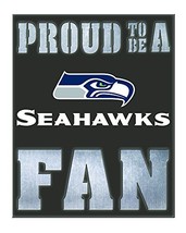 Team Sports America Seattle Seahawks LED Light Up Metal Wall Art - £24.73 GBP