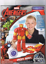 Marvel Avengers Blueprint Paper Craft Iron Man 3D Paper Craft Figure 12” Tall - £10.16 GBP