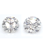 Lot Of 2 Labo Grown Round Cut Diamond Cvd Igi Carats Certified = 4.86G V... - $42,529.00 CAD