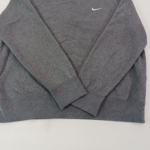 Nike Men's Gray Cotton Blend Fleece Pullover Sweater Size Large  image 13