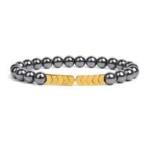 Fashion Weight Loss Slimming Bracelet Men Magnetic Therapy Arrow Gallstone Hemat - £9.99 GBP