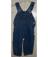 EXCELLENT Oshkosh B&#39;gosh CARPENTER STYLE BLUE JEAN OVERALLS   SIZE 2/2T - €16,12 EUR