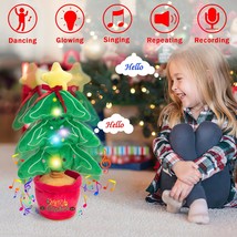 Dancing Christmas Toys Funny Tree Repeat Talking Electronic Plush Toys Can Sing - £15.00 GBP+