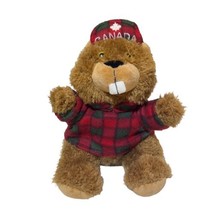 Creature Comforts 9” Beaver Stuffed Animal Lumberjack Canada Maple Hat S... - $11.86