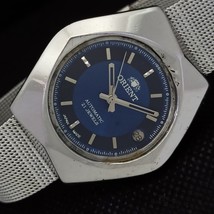 Vintage Orient Automatic 46941 Japan Mens Date Blue Watch 562a-a298348-6 - £23.98 GBP