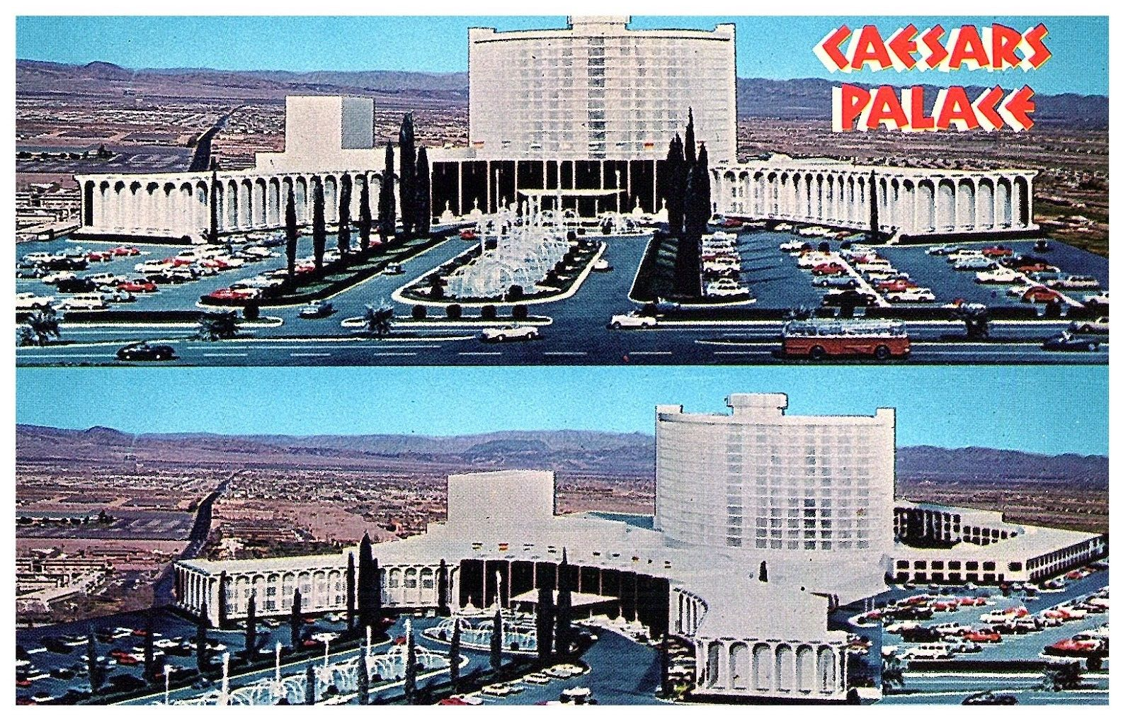 Primary image for Caesars Palace Las Vegas Nevada Panoramic View Vintage Hotel Postcard