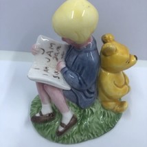 Charpente Classic Winnie Pooh Porcelain Figurine - Chris And Pooh ~66807... - $38.56