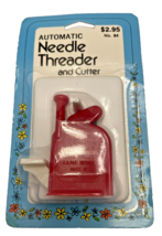 Sewing Automatic Needle Threader &amp; Cutter Collectible Plastic NOS NIP Vi... - $12.07