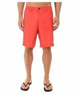 TOMMY BAHAMA Cayman Fairweather Fronds 9-Inch Swim Trunks Red Cherry ( 38 ) - £69.12 GBP