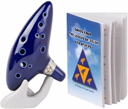 Legend of Zelda Ocarina 12 Hole Alto C with Song Book Songs From the Legend - £45.98 GBP