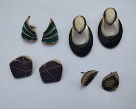 Retro Lot of Aurum Clad Pierced Earrings Lot - £9.49 GBP