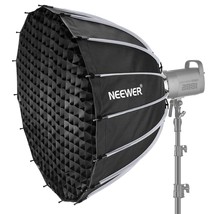 NEEWER 33inch/85cm Parabolic Softbox Quick Set up Quick Folding, with Diffusers/ - £178.56 GBP