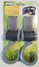 Jeep Universal Stroller Hooks, 360 Degree Swiveling Hooks, Pack of 2, Grey - £6.19 GBP