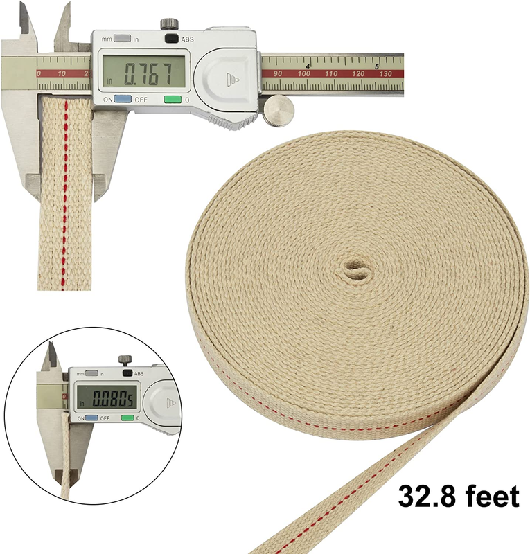 SWATOM Oil Lamp Wicks 33 Feet Roll 3/4 Inch Oil Wick for Lamps Cotton Lantern Ke Item image 2