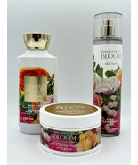 Bath &amp; Body Works Brightest Bloom Body Wash Body Butter &amp; Mist Gift Set New - $21.78
