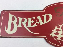 Fresh Bread Baked Daily Metal Wall Sign Red  5”x15” - £23.45 GBP