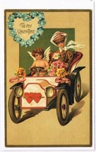 Postcard Angel Driving Car ? Old Fashioned Love Reproduction - $2.89