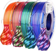 Amolen 3D Printer Filament Bundle, Pla Filament 1.75Mm, Dual Color Filam... - $44.97