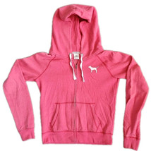 Victoria&#39;s Secret PINK Hoodie Women S/P Small Petite Zip Front Long Sleeve  - £10.37 GBP