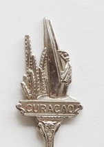 Collector Souvenir Spoon Curacao Statue Figural Yacht Queen Juliana Bridge Bowl - £11.91 GBP