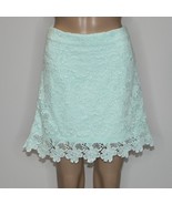 Forever 21 XXI Women&#39;s Mint Green Lace Mini Skirt size L NWT - $27.86