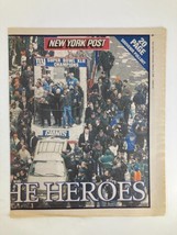 New York Post Newspaper February 6 2008 Giants Hail To The Heroes - £11.20 GBP