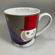Starbucks Holiday Snowman Christmas Coffee Mug 18 oz 2011 We&#39;re Together - £20.37 GBP