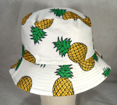 Reversible Pineapple Bucket Hap Fishing Unisex Men Women Lightweight Pac... - $11.83