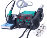 740W Hot Air Gun Rework Station Soldering Iron Solder Station with LED Lamp - $170.32+