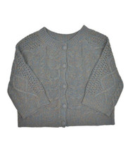 Anthropologie Far Away From Close Wool Blend Cardigan Sweater Womens S Cableknit - £26.72 GBP