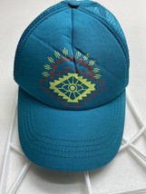 Vintage Billabong SnapBack Mesh Foam Cap Hat Blue Aztec - $19.80