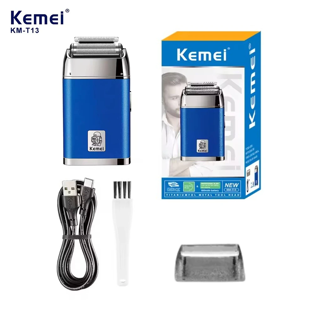 Kemei Shaver Electric Razor Portable Beard Trimmer Reciprocating Hair Tr... - $38.30+