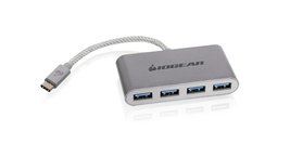 Iogear USB-C To Usb 3.0 Hub - 1 USB-C In - 4 Usb 3.0 Out - Usb 3.0 Data Rate Of - $23.72