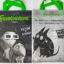 Frankenweenie Tim Burton Movie Promo Tote Bag (1) Subway Kids Small 2012 Disney - £9.29 GBP