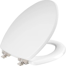 Mayfair 126Nisl 000 Benton Toilet Seat With Brushed Nickel Hinges Will, ... - £39.16 GBP