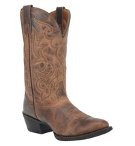 Laredo Womens Maddie Cowboy Boots Leather Tan Size 9  - £84.83 GBP