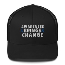 Awareness Brings Change Stop Violence Sexual Assault Awareness Embroidery Trucke - $29.16