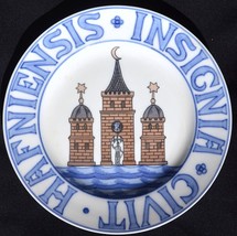 BING &amp; GRONDAHL Town Seal Plate COPENHAGEN c.1894-1895 Excellent! - £155.87 GBP