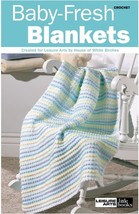 LEISURE ARTS Crochet Baby Fresh Blankets Crochet Book, Crochet Pattern B... - $19.57