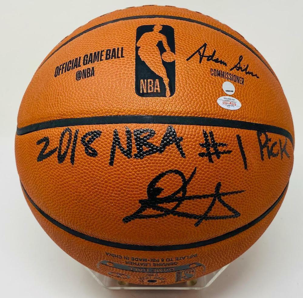 Primary image for DEANDRE AYTON Autographed 2018 NBA #1 Pick Authentic Basketball GDL LE 18/22