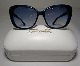 Diane von Furstenberg ANDI Blue Tortoise New Women&#39;s Sunglasses - £155.80 GBP