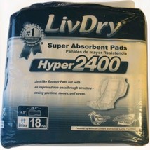 LivDry Incontinence Pad Insert for Men and Women | Hyper 2400, 18 Count - $887.20 MXN