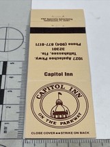 Vintage Matchbook Cover Capitol Inn On The Parkway  Tallahassee, FL gmg Unstruck - £9.52 GBP