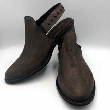 Very Volatile Los Angeles Women&#39;s Brown Leather Mules Slip On Size 8 - £20.53 GBP