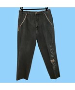 Vtg 90s Mens Platinum Fubu Jeans Faded Black Tag 42x34 Actual 40x32.5 Fat Albert - £70.57 GBP