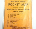 NOS Sealed 1950&#39;s Cram&#39;s Modern Series Pocket Map East Indies New Zealan... - $16.78
