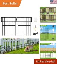 25 Panels Animal Barrier Fence No Dig, 27 FtL X 17 inH Decorative Garden... - $70.69