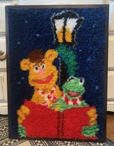 Vintage Kermit The Frog And Fozzy Christmas Caroling Latch Hook Picture ... - $56.09