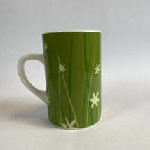 Starbucks Spring Coffee Mug Cup Tall Green Grass Meadow Series With Flowers 2004 - £19.30 GBP