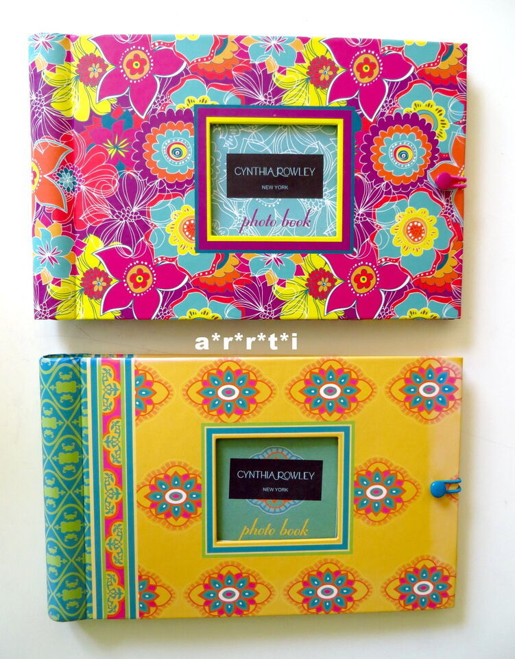 Primary image for Cynthia Rowley New York Floral Photo Book Album Choice of Color HTF - NIP